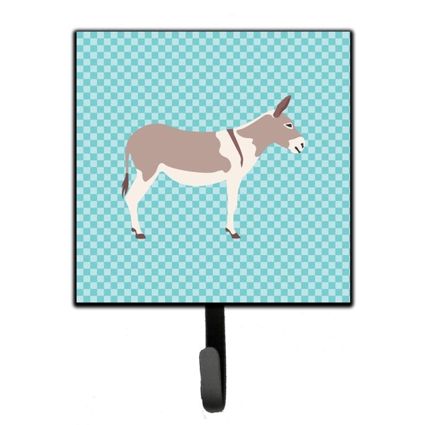 Carolines Treasures Australian Teamster Donkey Blue Check Leash or Key Holder - BB8020SH4
