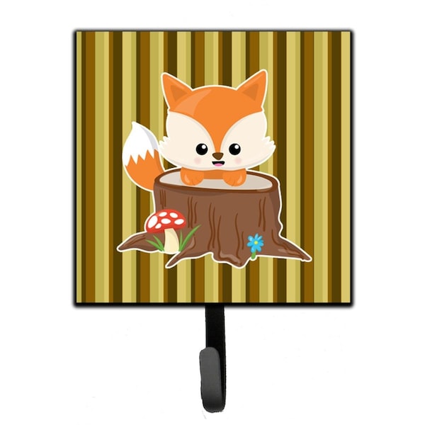 Carolines Treasures Baby Fox Tree Stripes Leash or Key Holder - BB7088SH4