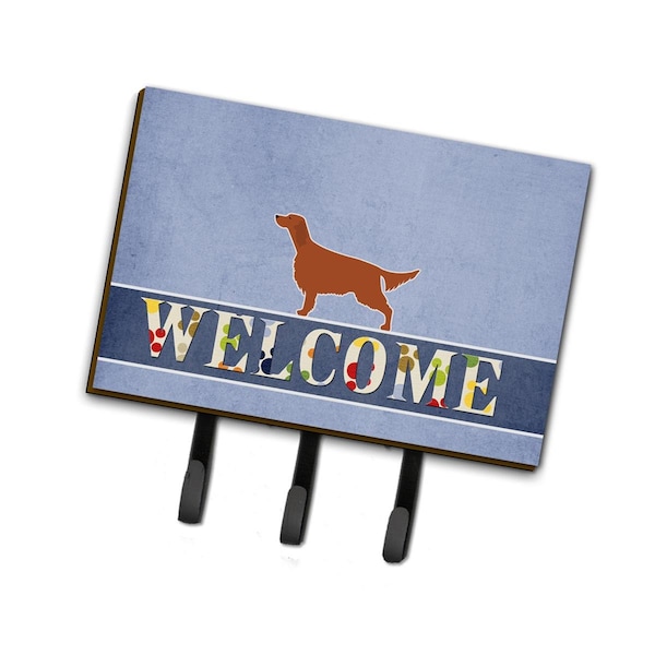 Carolines Treasures Irish Setter Welcome Leash or Key Holder - BB5497TH68