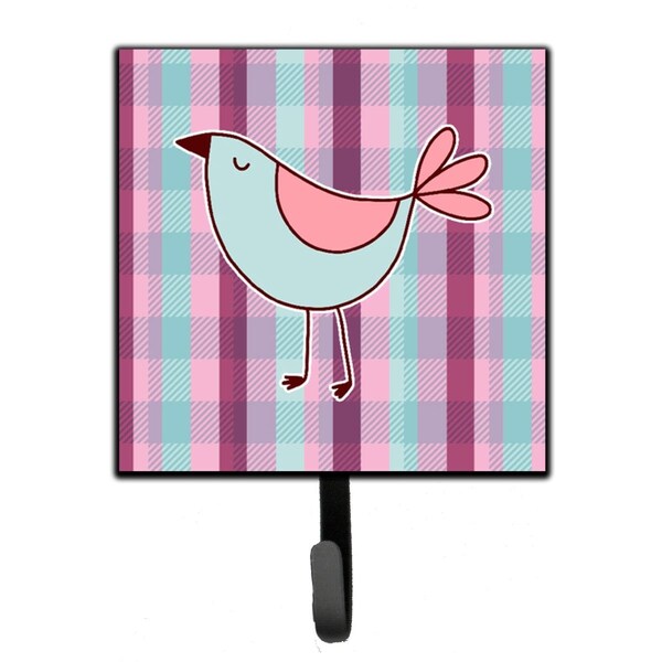 Carolines Treasures Bird on Purple Plaid Leash or Key Holder - BB6833SH4