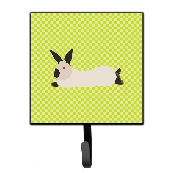 Carolines Treasures California White Rabbit Green Leash or Key Holder - BB7793SH4
