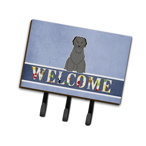 Carolines Treasures Briard Black Welcome Leash or Key Holder - BB5662TH68