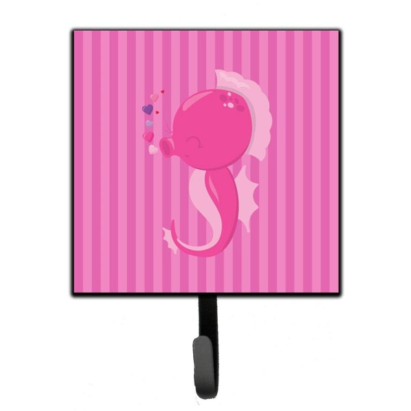 Carolines Treasures Pink Seahorse Leash or Key Holder - BB7130SH4