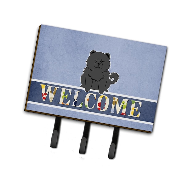 Carolines Treasures Chow Chow Black Welcome Leash or Key Holder - BB5724TH68