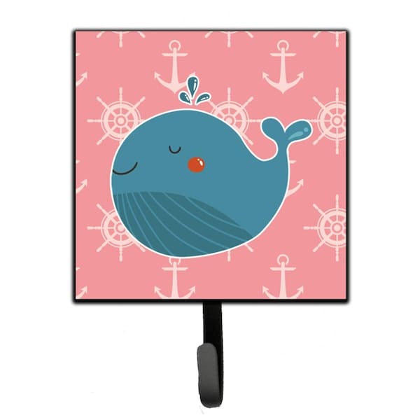 Jensendistributionservices Whale on Pink Nautical Leash or Key Holder - MI1721205