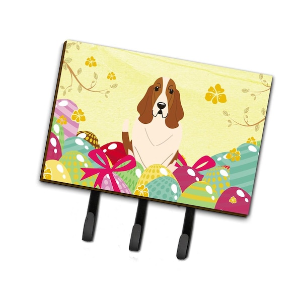 Carolines Treasures Easter Eggs Basset Hound Leash or Key Holder - BB6021TH68