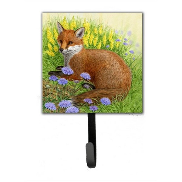 Micasa Fox in Flowers by Sarah Adams Leash or Key Holder - MI260456