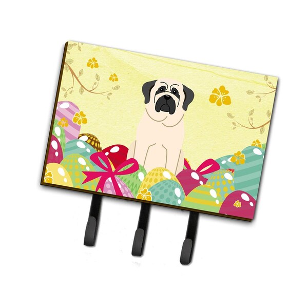 Jensendistributionservices Easter Eggs Mastiff White Leash or Key Holder - MI1715414