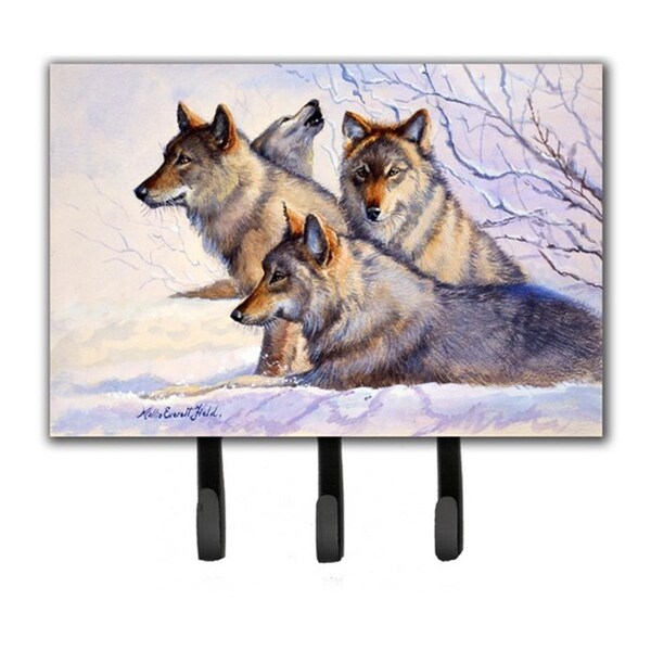 Jensendistributionservices Wolves by Mollie Field Leash or Key Holder - MI1718315