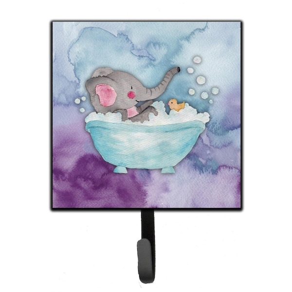 Jensendistributionservices Elephant Bathing Watercolor Leash or Key Holder - MI1715138