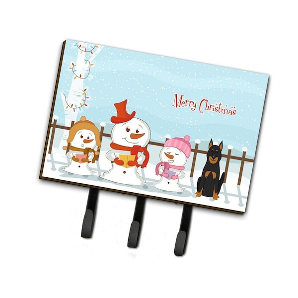 Carolines Treasures Merry Christmas Carolers Beauce Shepherd Dog Leash or Key Holder - BB2411TH68