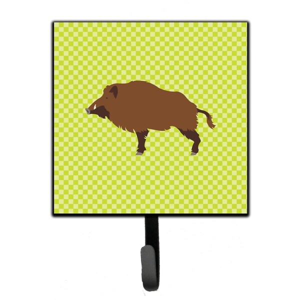 Carolines Treasures Wild Boar Pig Green Leash or Key Holder - BB7762SH4