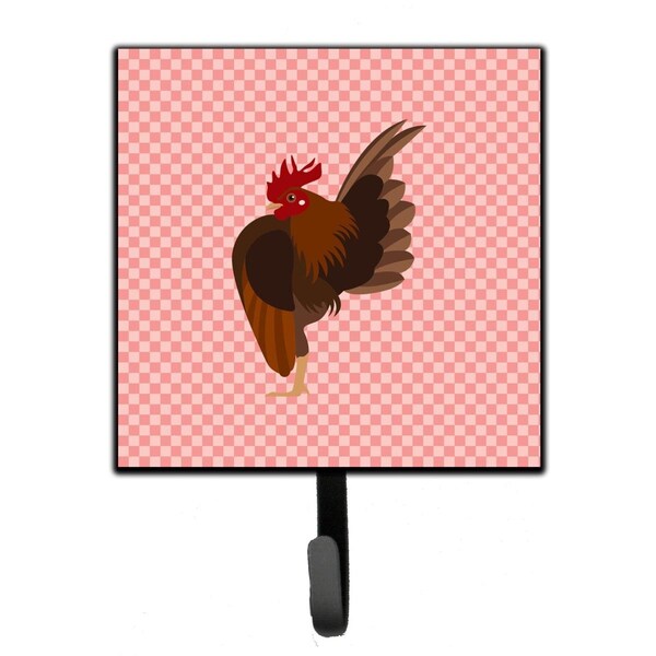 Jensendistributionservices Malaysian Serama Chicken Pink Check Leash or Key Holder - MI1710004