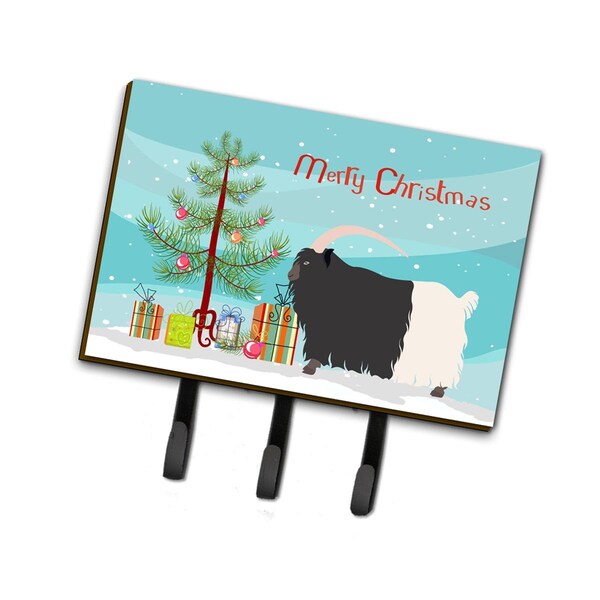 Carolines Treasures Welsh Black-Necked Goat Christmas Leash or Key Holder - BB9254TH68
