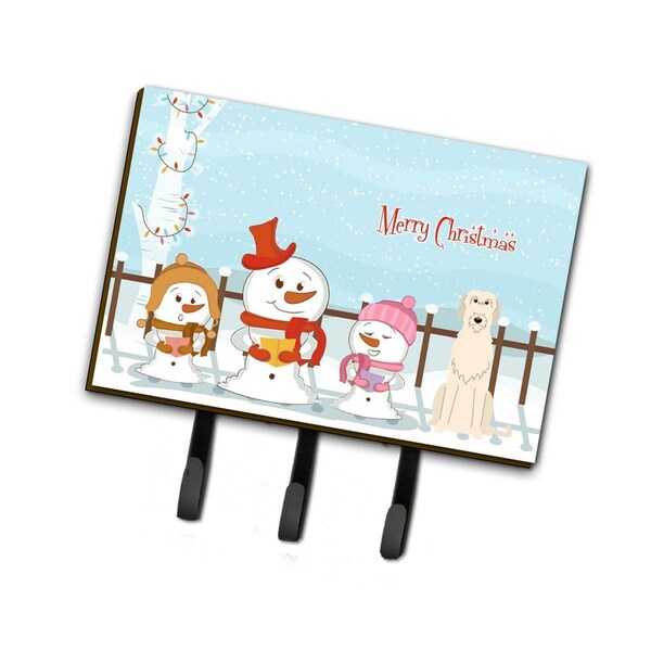 Carolines Treasures Merry Christmas Carolers Irish Wolfhound Leash or Key Holder - BB2396TH68
