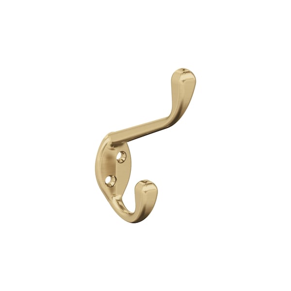 Amerock Noble Traditional Double Prong Champagne Bronze Wall Hook - H55451CZ