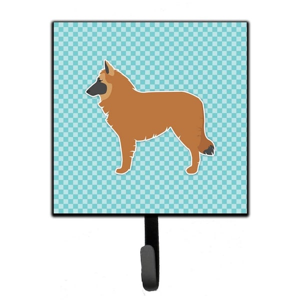 Carolines Treasures Belgian Shepherd Checkerboard Blue Leash or Key Holder - BB3761SH4