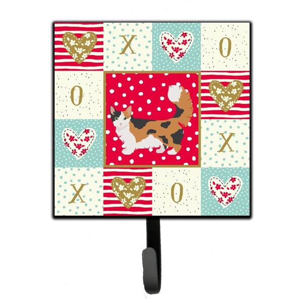 Carolines Treasures 4.25 x 1 x 7 in. Skookum Cat Love Leash or Key Holder - CK5711SH4