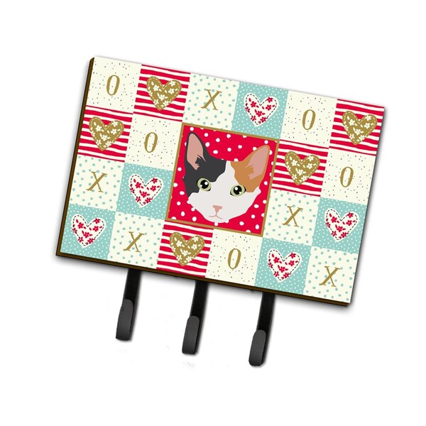Carolines Treasures 6 x 2 x 9 in. Skookum Cat Love Leash or Key Holder - CK5166TH68