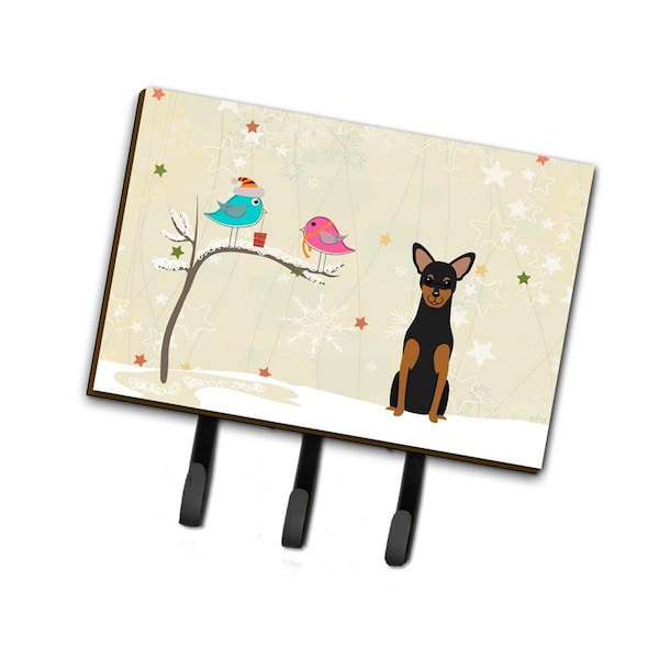 Jensendistributionservices Christmas Presents Between Friends Manchester Terrier Leash or Key Holder - MI2100709