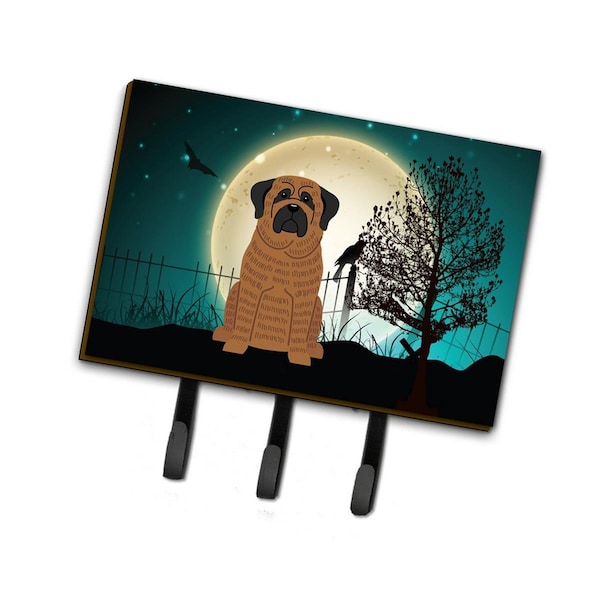 Jensendistributionservices Halloween Scary Mastiff Brindle Leash or Key Holder - MI1708364