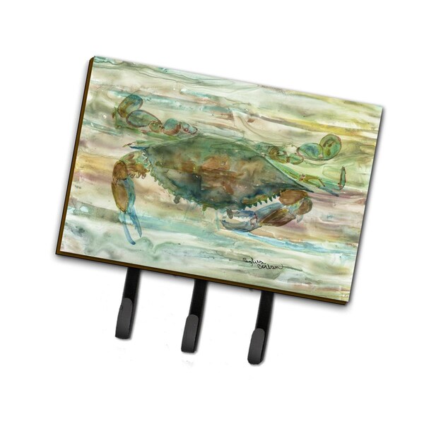 Carolines Treasures 6 x 2 x 9 in. Crab a Leg Up Sunset Leash or Key Holder - SC2015TH68