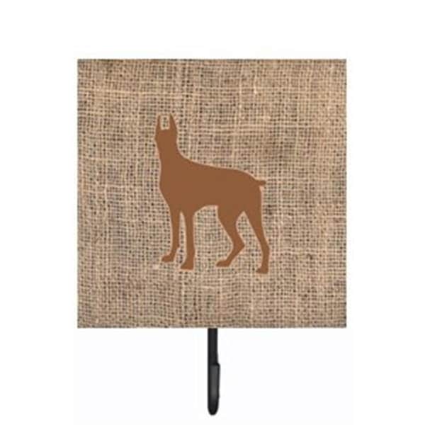 Carolines Treasures Great Dane Burlap and Brown Leash Or Key Holder - BB1081-BL-BN-SH4