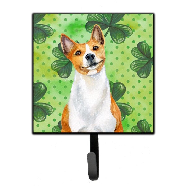 Carolines Treasures Basenji St Patricks Leash or Key Holder - BB9866SH4