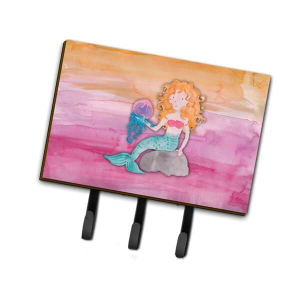 Carolines Treasures Blonde Mermaid Watercolor Leash or Key Holder - BB7423TH68