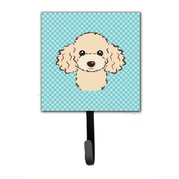 Jensendistributionservices Checkerboard Blue Buff Poodle Leash & Key Holder - MI1719773