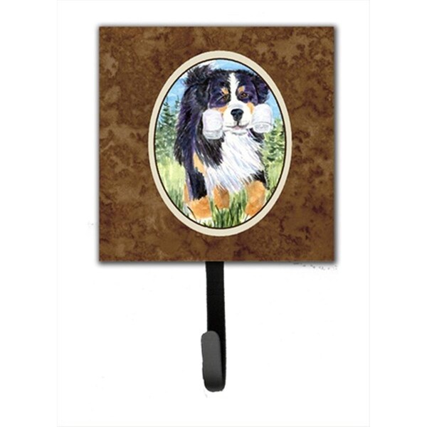 Micasa 4.25 x 6 in. Bernese Mountain Dog Leash Or Key Hook - MI757926