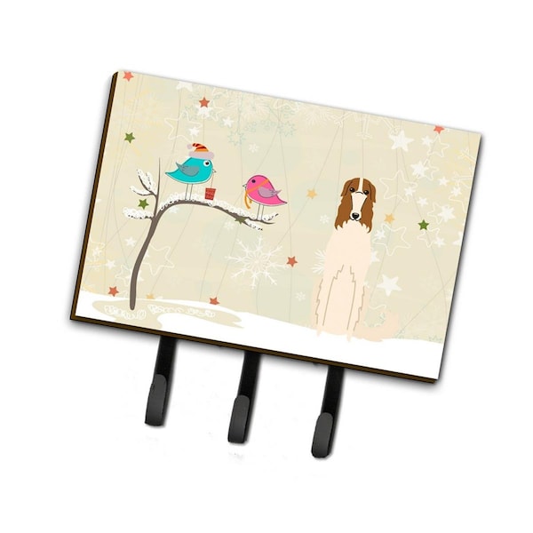 Carolines Treasures Christmas Presents Between Friends Borzoi Leash or Key Holder - BB2495TH68