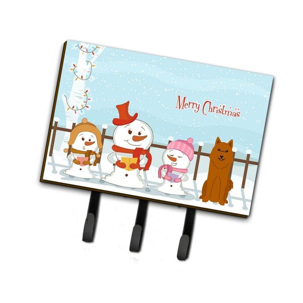 Carolines Treasures Merry Christmas Carolers Karelian Bear Dog Leash or Key Holder - BB2353TH68