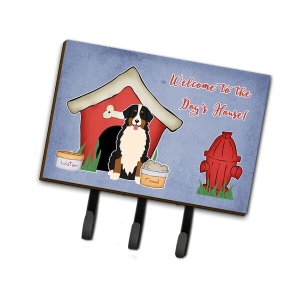 Carolines Treasures Dog House Collection Bernese Mountain Dog Leash or Key Holder - BB2790TH68