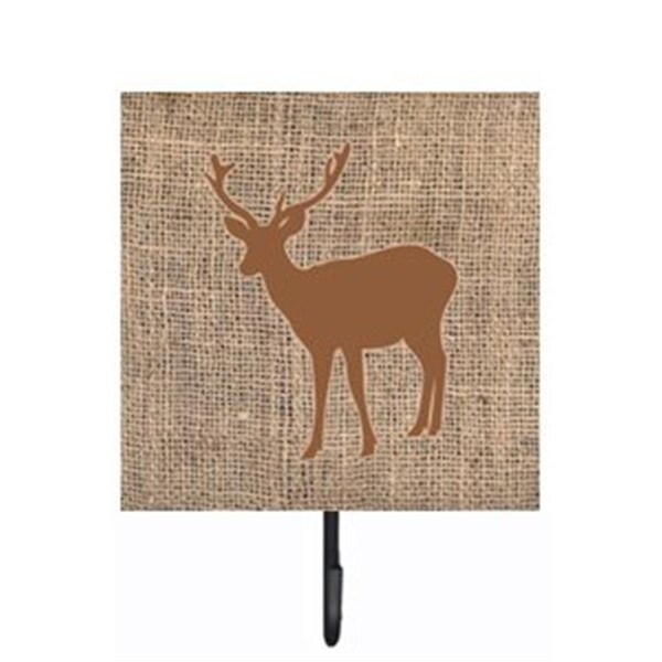 Carolines Treasures Deer Burlap and Brown Leash Or Key Holder - BB1012-BL-BN-SH4