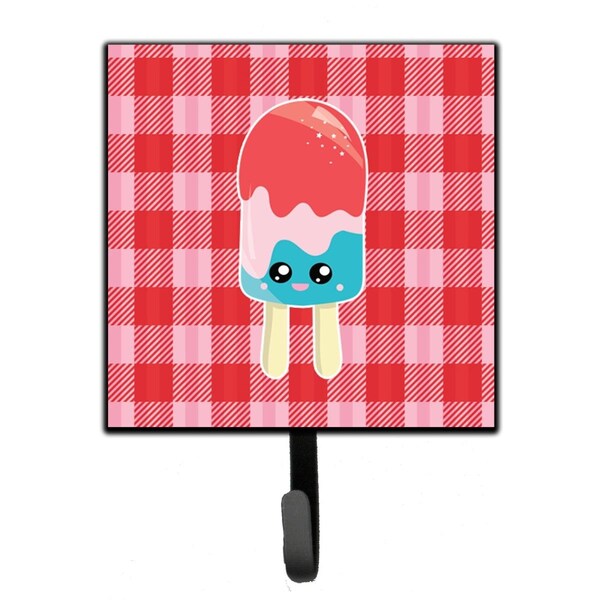 Carolines Treasures Ice Pop Popsicle Face Gingham Leash or Key Holder - BB7067SH4
