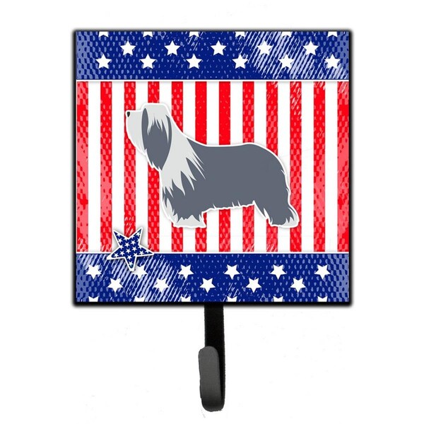 Carolines Treasures USA Patriotic Bearded Collie Leash or Key Holder - BB3317SH4