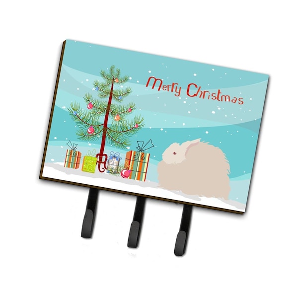 Carolines Treasures Fluffy Angora Rabbit Christmas Leash or Key Holder - BB9326TH68