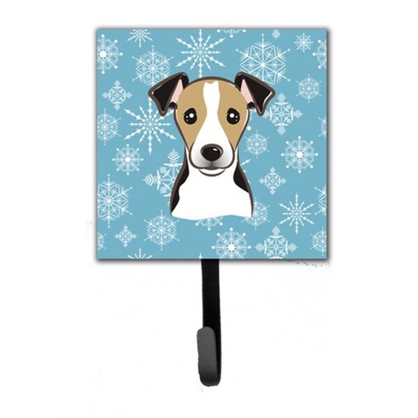 Jensendistributionservices Snowflake Jack Russell Terrier Leash & Key Holder - MI1657675