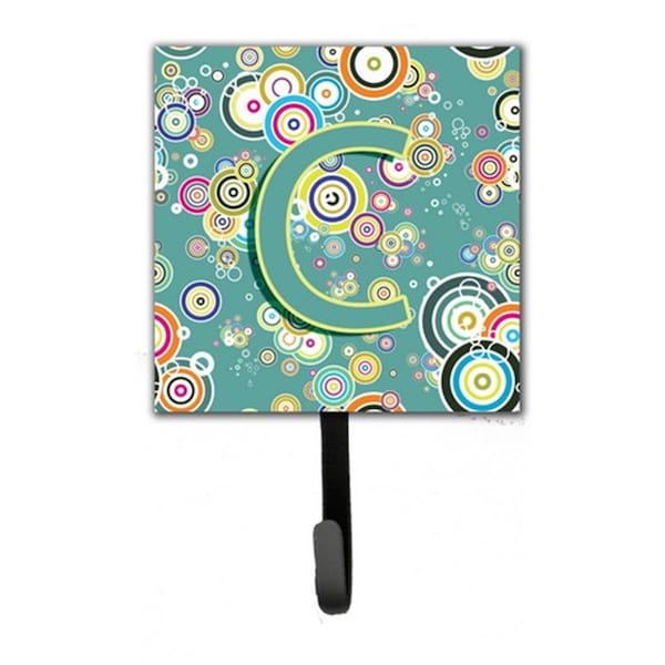 Jensendistributionservices Letter C Circle Circle Teal Initial Alphabet Leash & Key Holder - MI1715768