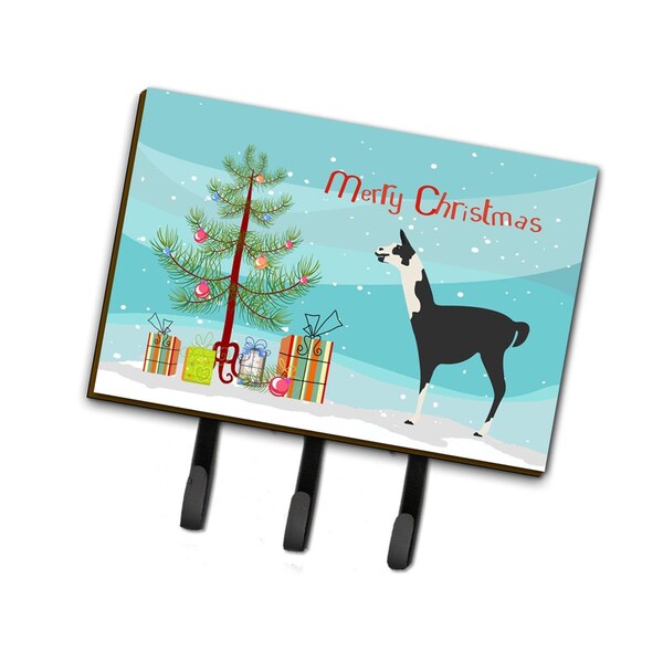 Carolines Treasures Llama Q Ara Christmas Leash or Key Holder - BB9285TH68