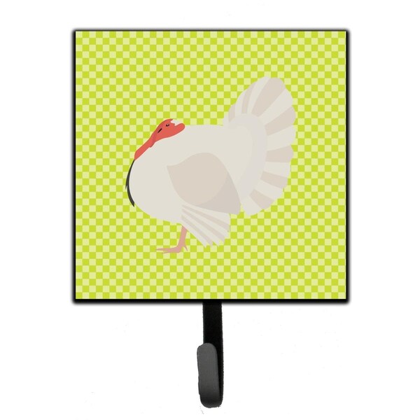 Carolines Treasures White Holland Turkey Green Leash or Key Holder - BB7809SH4