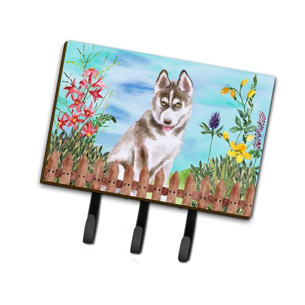 Carolines Treasures Siberian Husky Grey Spring Leash or Key Holder - CK1258TH68