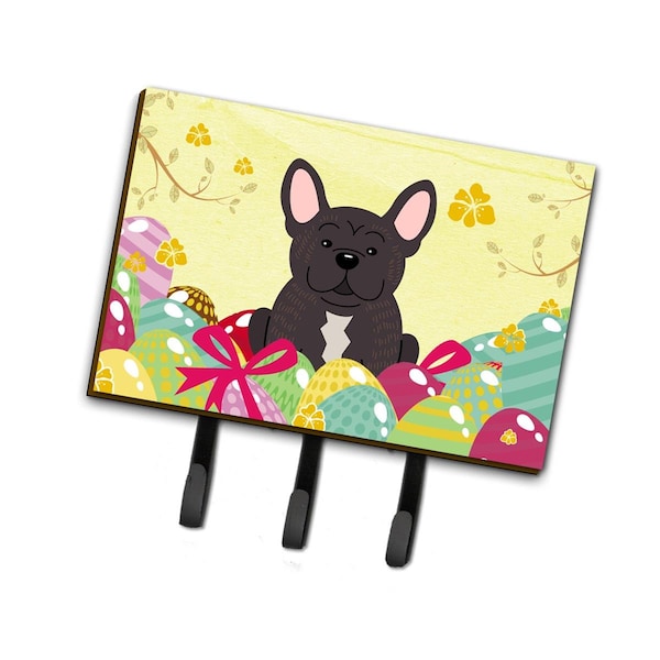 Carolines Treasures Easter Eggs French Bulldog Brindle Leash or Key Holder - BB6009TH68