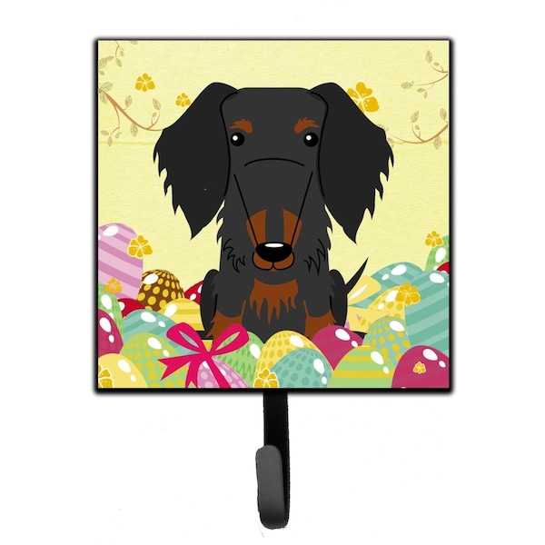 Carolines Treasures Easter Eggs Wire Haired Dachshund Black Tan Leash or Key Holder - BB6127SH4