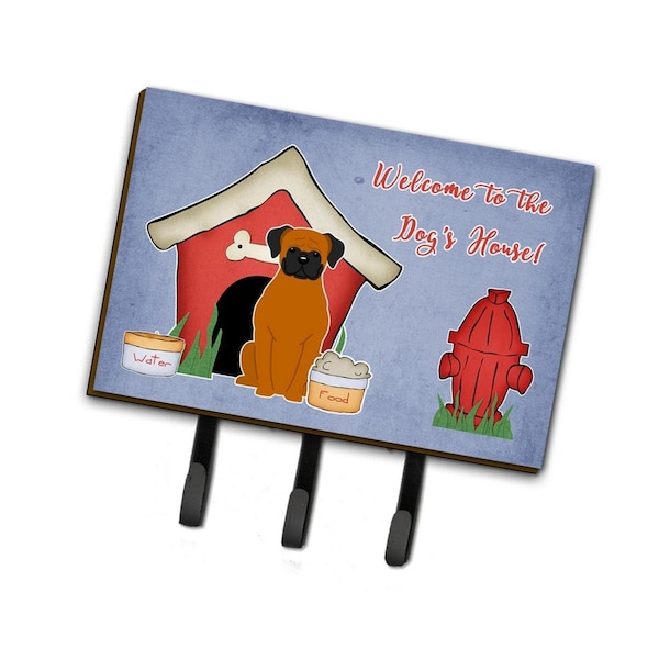 Carolines Treasures Dog House Collection Fawn Boxer Leash or Key Holder - BB2869TH68