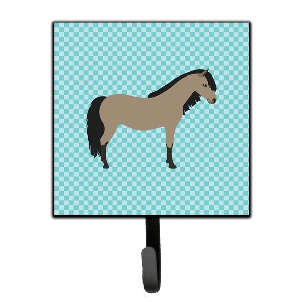 Carolines Treasures Welsh Pony Horse Blue Check Leash or Key Holder - BB8084SH4