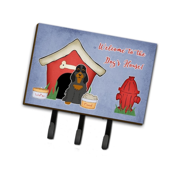 Carolines Treasures Dog House Collection Cocker Spaniel Black and Tan Leash or Key Holder - BB2847TH68