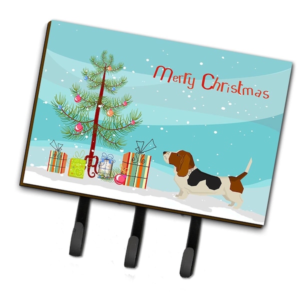 Carolines Treasures Basset Hound Christmas Tree Leash or Key Holder - CK3518TH68