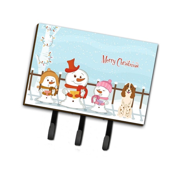 Carolines Treasures Merry Christmas Carolers Russian Spaniel Leash or Key Holder - BB2362TH68